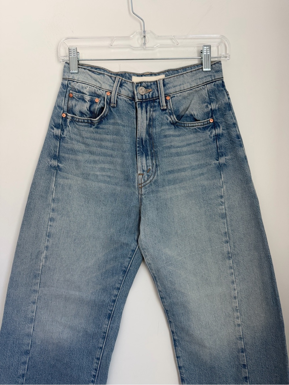 Mother 24 Half Pipe Ankle Jeans Light Wash This is How I Roll Barrel Leg - Picture 7 of 11